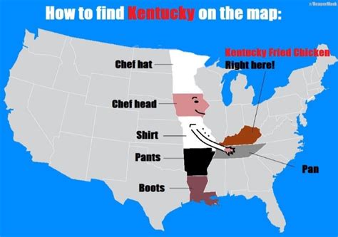 How to find Kentucky on the map : r/meme