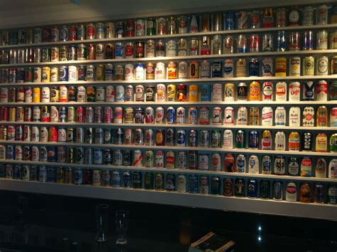 Beer can wall!! Perfect for the beer can collection | Beer wall, Beer ...