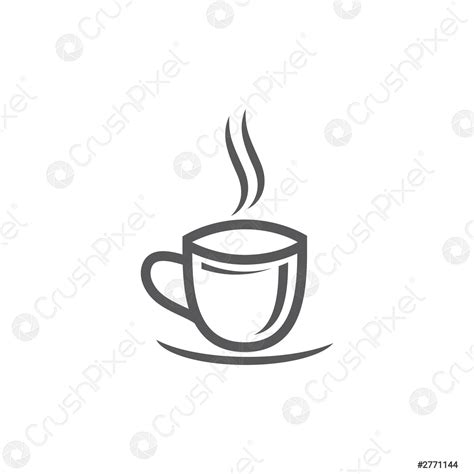 Kaffeetasse Logo Vorlage Stock Vektorgrafi Crushpixel