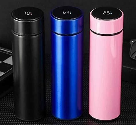 Bottles Smart LED Active Temperature Display Indicator Insulated Stainless Steel Hot Cold