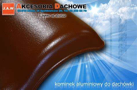 Kominki dachowe aluminiowe wentylacyjne do dachówki