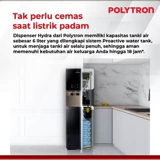 Jual Polytron Dispenser Galon Bawah Hydra Dengan Uv Pwc Wuv Putih