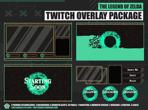 Zelda Tears of the Kingdom Twitch Overlay Package the Legend Ofzelda ...