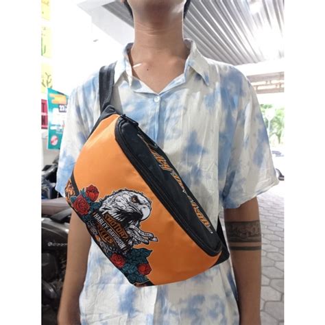 Jual Pk New Waist Bag Waistbag Tas Selempang Harley Davidson Custom