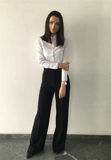 Slacks For Women White Shirts Women White Blouses Trousers Women