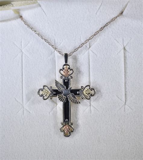 Black Hills Gold Cross Necklace