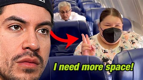 Plus Size Woman Demands 3 Extra Seats On A Flight Youtube