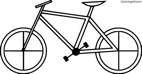 Abstract Bicycle Coloring Page - ColoringAll