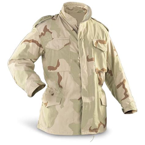 US Military 3 Color Desert M 65 Jacket Nyco Size Small Short Made In