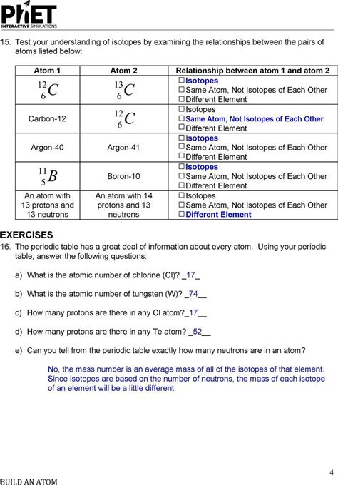 Phet Isotopes And Atomic Mass Worksheet Answer Key — db-excel.com