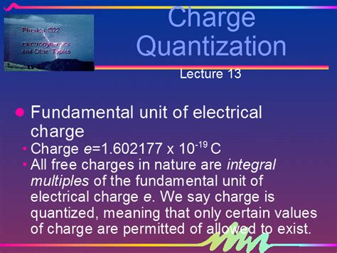 Charge Quantization