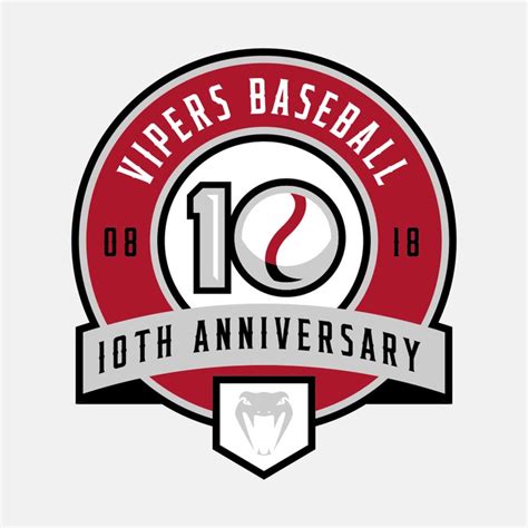 Vipers Baseball Club 10th Anniversary Logo Design Contest