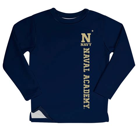 United States Naval Academy Navy Logo Navy Blue Long Sleeve Fleece Swe ...