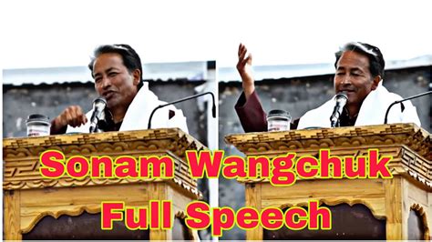 Sonam Wangchuk Full Speech Protest In Leh Demand 6th Schedule For