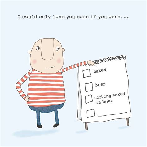 Rosie Made A Thing Naked In Beer Card Canopy Shoes Kew