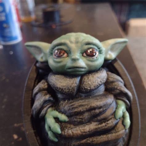 3D Print of Baby Yoda from Star Wars (support free figure) by robertfrayer