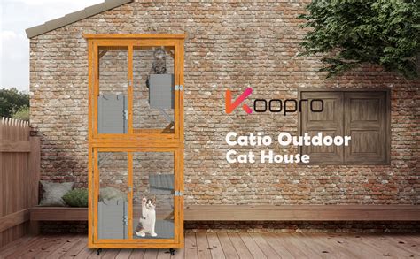 Amazon Koopro Catio Outdoor Cat House Cat Enclosure Large For