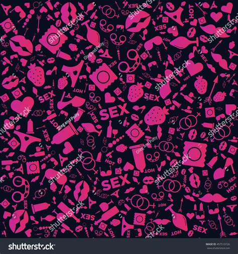 Sex Glyph Icons Styled Background New 库存矢量图（免版税）457510726 Shutterstock