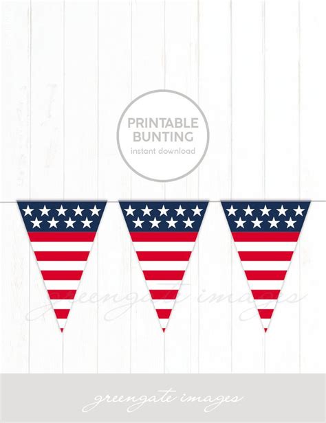 American Flag Bunting Banner Stars And Stripes Independence Day Ideas