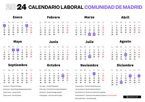 El Calendario Laboral de Madrid 2024 se lo pone difícil a los puentes