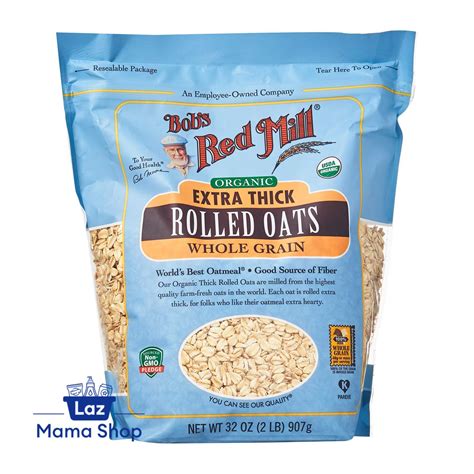 Bob S Red Mill Organic Extra Thick Rolled Oats Laz Mama Shop Lazada