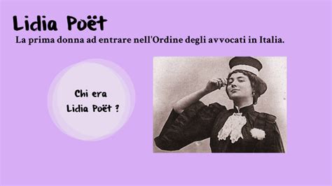 Lidia Poet by Silvia Villani on Prezi