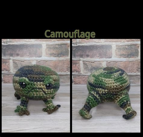 Angry Black And Desert Rain Frogs Crochet Made To Order Stuffed