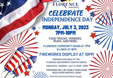 City of Florence to celebrate Independence Day July 3 with event ...