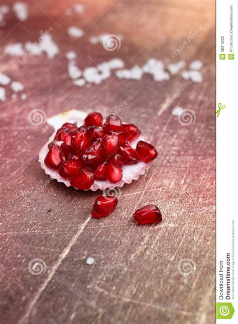 Ripe Pomegranate Fruit Stock Photo Image Of Organic