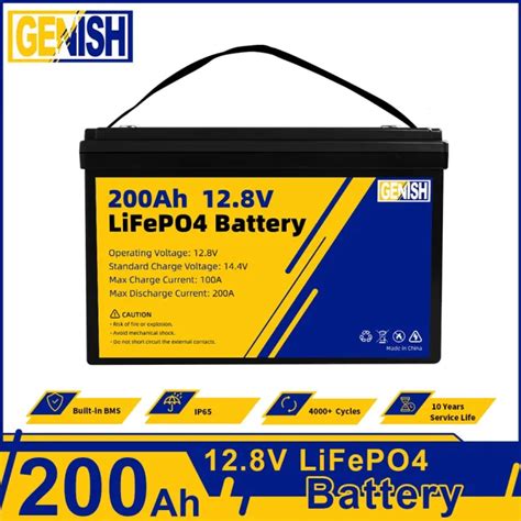 Rechargeable V Ah Lifepo Battery Deep Cycle Lithium Iron