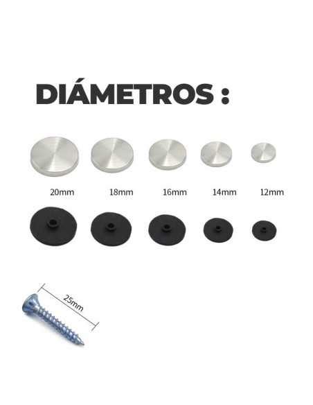 Tapones Embellecedores A Presi N Acero Inoxidable