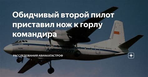 Обидчивый второй пилот приставил нож к горлу командира | Расследования ...