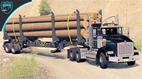 Delivering Logs To The Mill American Truck Simulator Youtube