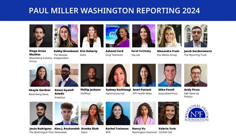 Npf Names Journalists For Paul Miller Fellowship Class