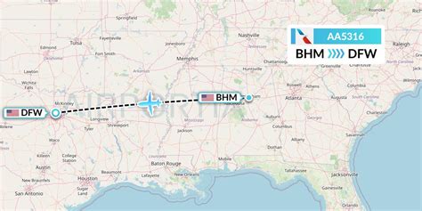 AA5316 Flight Status American Airlines: Birmingham to Dallas (AAL5316)