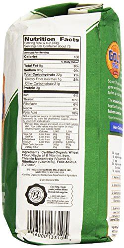 Gold Medal All Purpose Organic Flour 80 Ounce Package 5 Lbs