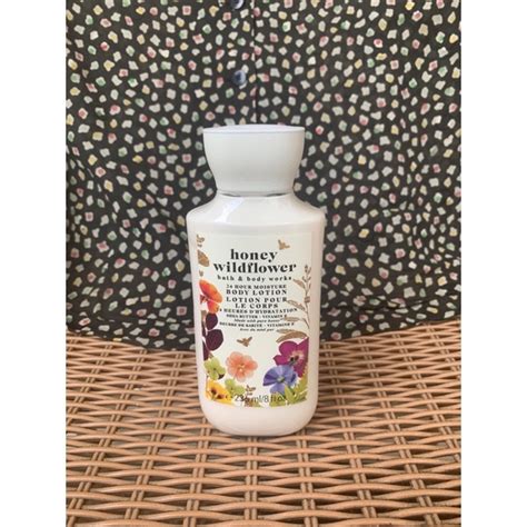 Jual Bath Body Works BBW Original Honey Wildflower 24 Hour Moisture Body Lotion 236ml Shopee