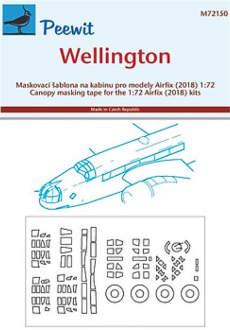 Canopy Mask For Wellington Airfix Peewit