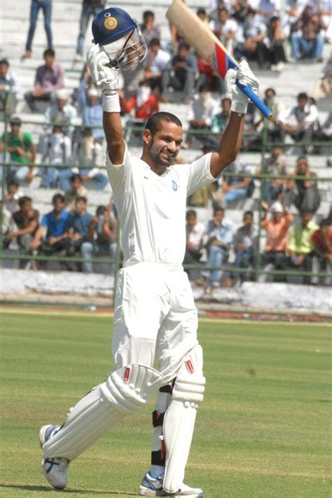 Shikhar Dhawan celebrates his century | ESPNcricinfo.com