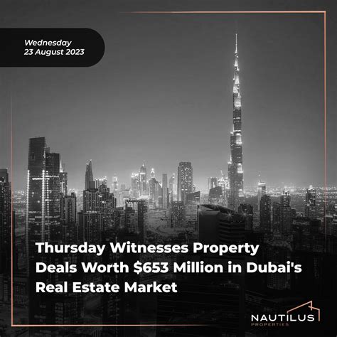 Dubai Real Estate Market Surges With 653 Million In Property Deals A