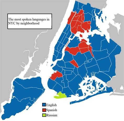 Amazing Maps On Twitter The Most Spoken Language In NYC By