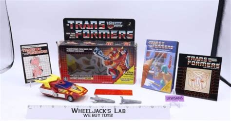 Hot Rod Complete W Box Vintage Hasbro G Transformers Action Figure Wheeljack S Lab
