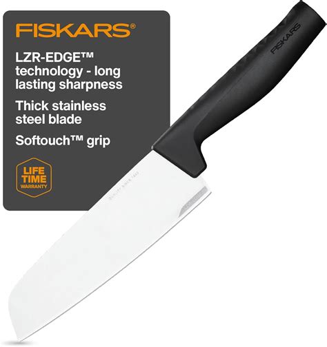 Amazon Fiskars Hard Edge Santoku Knife Home Kitchen