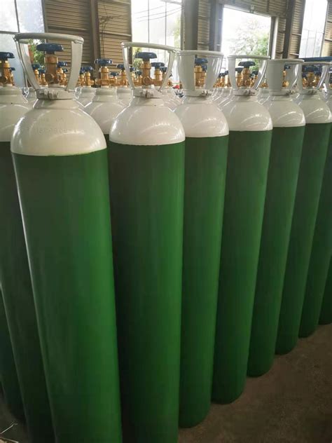 47L 200bar ISO9809 High Pressure Vessel Seamless Steel Oxygen Gas