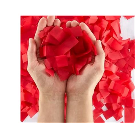 Paper Ultimate Confetti Red Premium Tissue Confetti At Rs Kg In Valsad