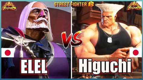 Street Fighter Elel Jp Vs Higuchi Guile Best Ranked Match