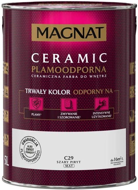 Farba Magnat Ceramic C29 Szary Piryt 5L Opinie Komentarze O Produkcie 3