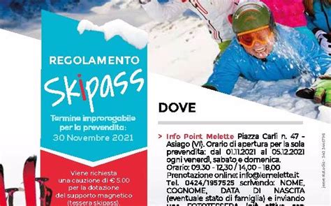 Prevendite Skipass Altopiano Di Asiago Stagione Invernale