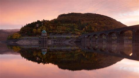 Nature Landscape Lake Water Hill Reflection Dam Trees Plants