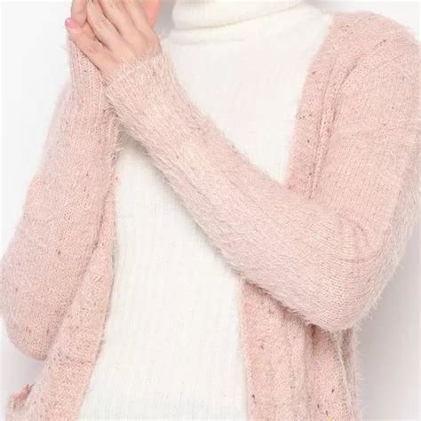 Cardigan Alongado Em Tric Rosa Claro Privalia O Outlet Online De